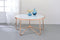 Alivia Coffee Table, Rose Gold & Frosted Glass